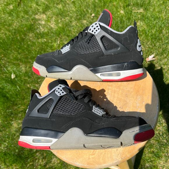 Nike Air Jordan 4 Retro OG Bred 2019 Men\'s Shoes - Size 8.5 - Ships Now